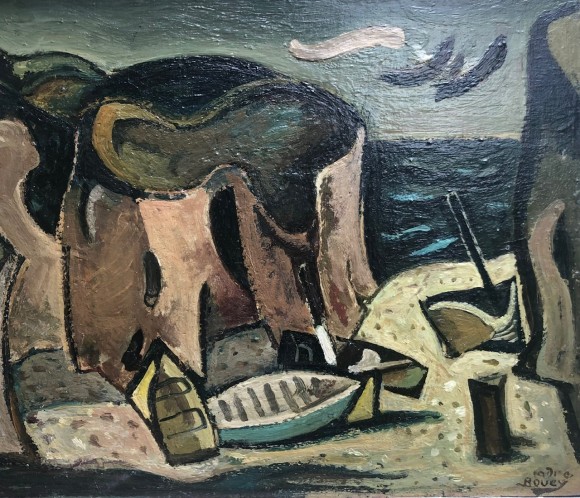 Vue cubisante de Doëlan, Bretagne 