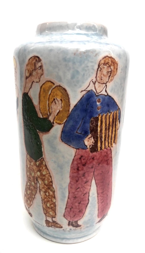 Vase à décor tournant de musiciens