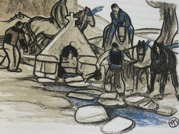Au pays des Pardons par Anatole LE BRAZ, illustré d'une aquarelle originale de Mathurin MÉHEUT