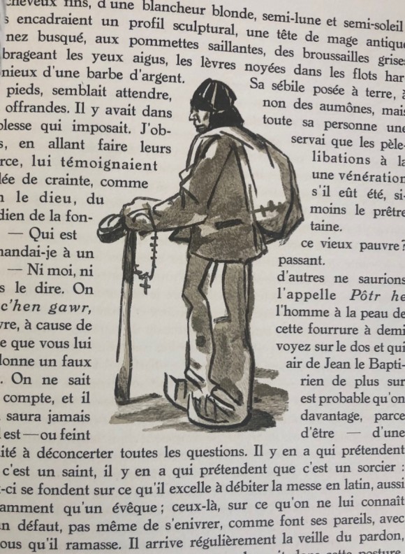 Au pays des Pardons par Anatole LE BRAZ, illustré d'une aquarelle originale de Mathurin MÉHEUT