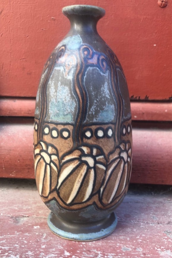 Vase Odetta à décor tournant de coloquintes 
