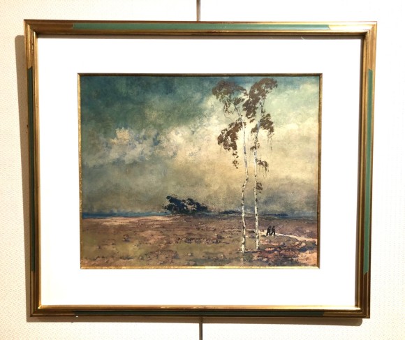 Les arbres sur les Dunes, Bretagne par Ernest Gu&eacute;rin