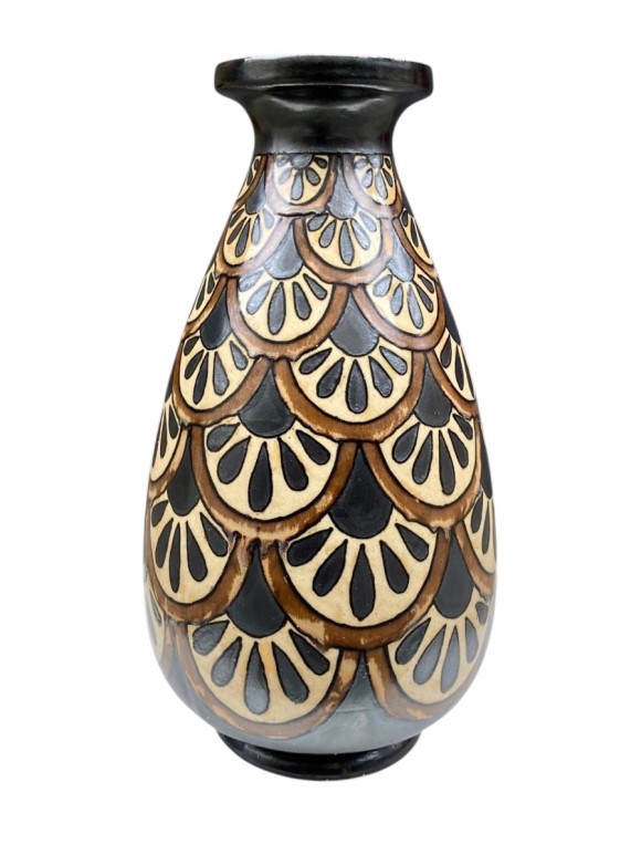 Vase Odetta &agrave; d&eacute;cors de palmettes 