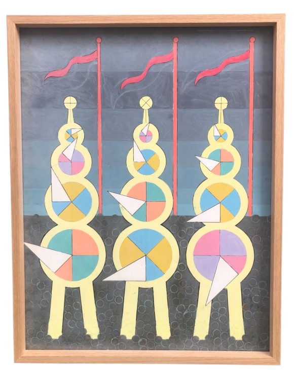 Mobiles , triangles tournants 