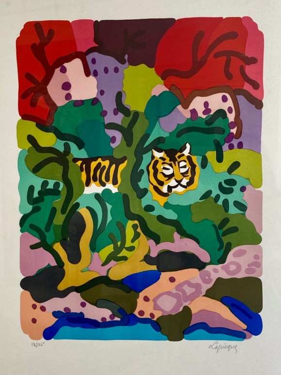 Tigre dans la jungle