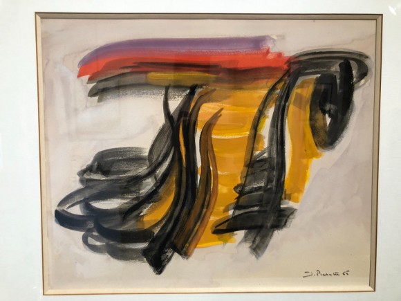 Gouache abstraite 1965 