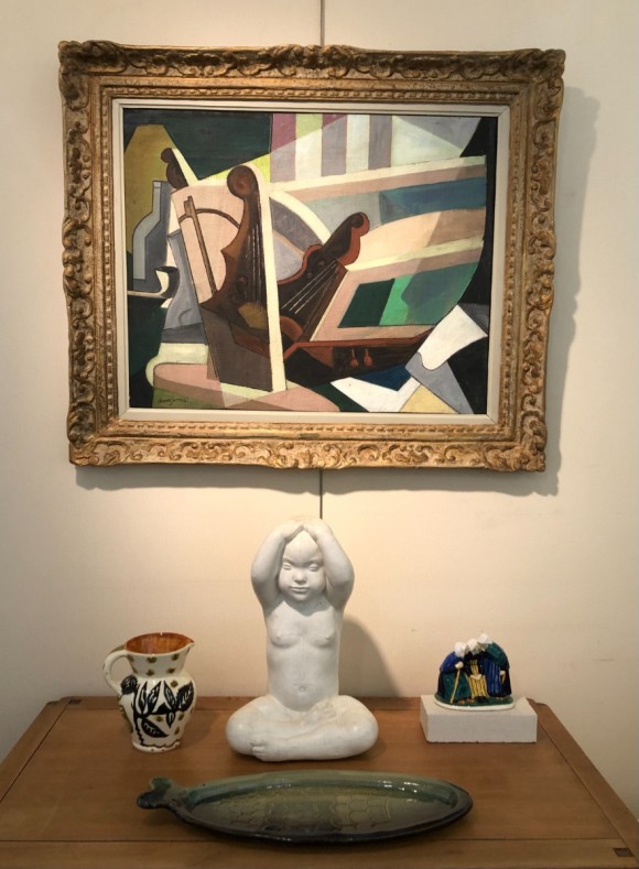 Nature morte cubiste aux violons 