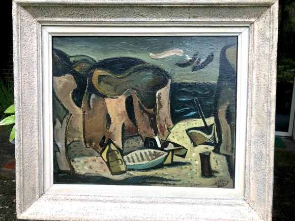 Vue cubisante de Doëlan, Bretagne 