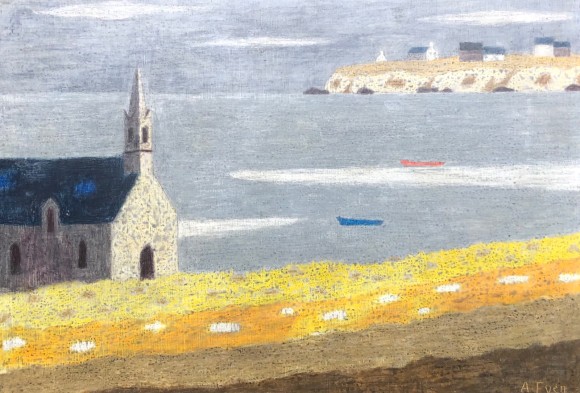 Chapelle en bord de mer Bretagne 