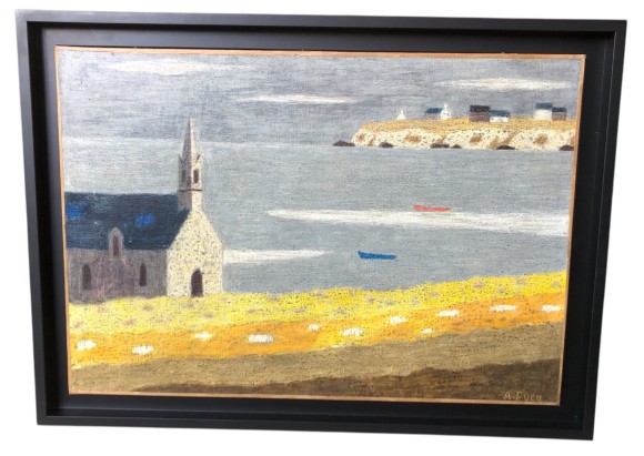 Chapelle en bord de mer Bretagne 