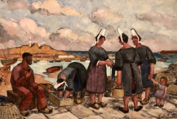 retour de pêche , pays bigouden