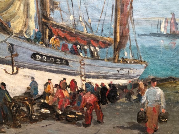 D&eacute;chargement du poisson Douarnenez