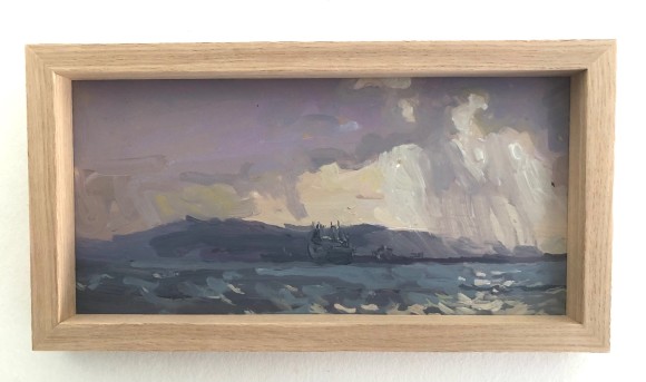 Coucher de soleil sur la rade de Brest 3 ( Dyptique)