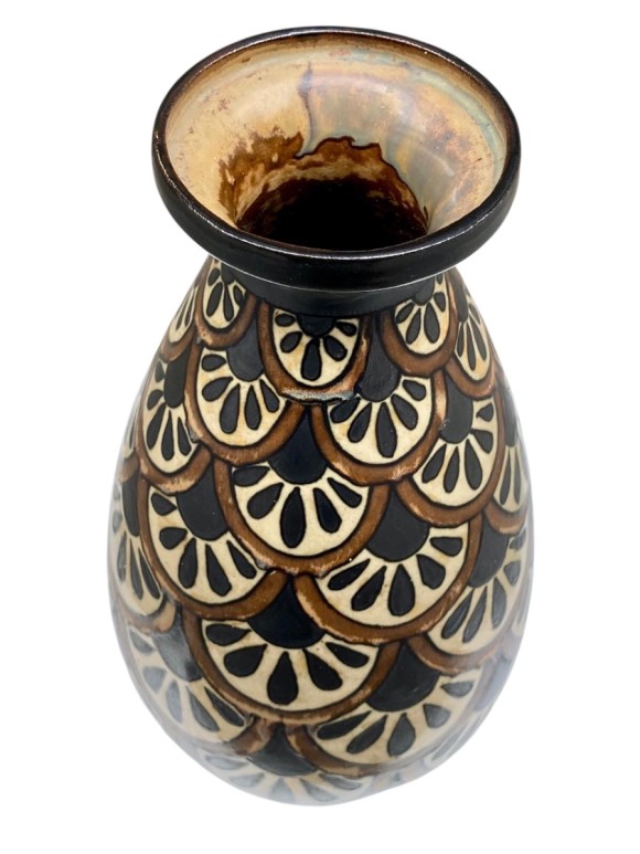 Vase Odetta à décors de palmettes